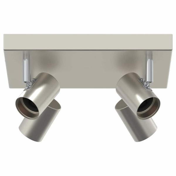 Deckenstrahler 4-Wege verstellbar gebürsteter Nickel E27