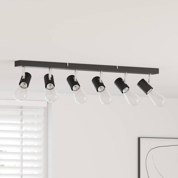 ARDEBO.de - Deckenstrahler 6-Wege verstellbar Schwarz E27