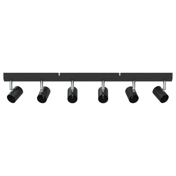 Deckenstrahler 6-Wege verstellbar Schwarz E27
