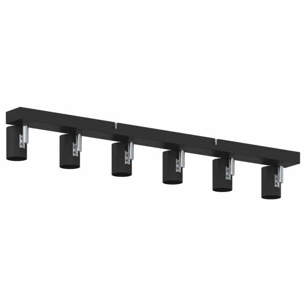 Deckenstrahler 6-Wege verstellbar Schwarz E27