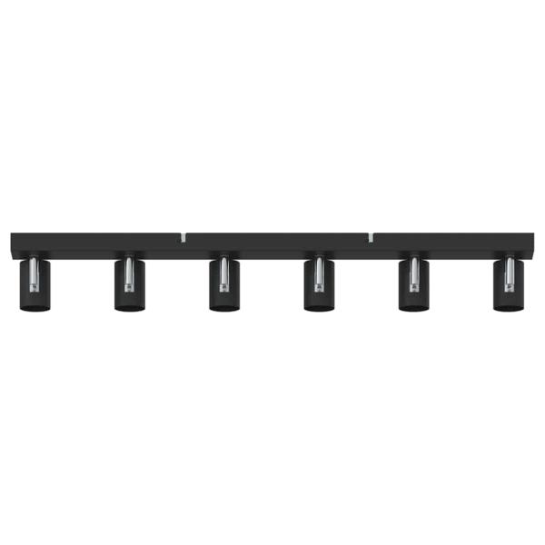 Deckenstrahler 6-Wege verstellbar Schwarz E27