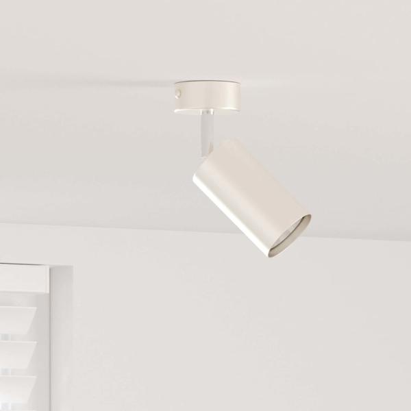 ARDEBO.de - Deckenstrahler 1 Weg Verstellbar Gebürstetes Nickel GU10