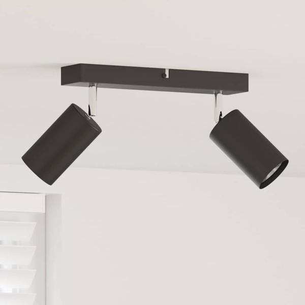 ARDEBO.de - Deckenstrahler 2 Wege verstellbar Schwarz GU10