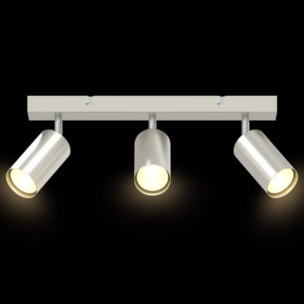 Decken-Spotlight 3-Wege verstellbar Gebürstetes Nickel GU10