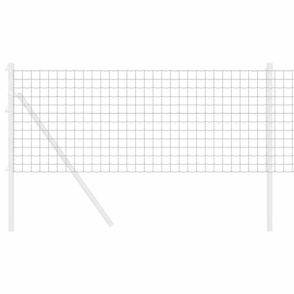 Euro-Zaun Grau 0,6x10 m Stahl