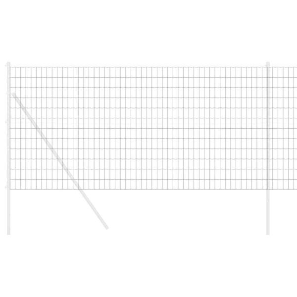 Grauer Euro-Zaun 1,2 x 10 m Stahl