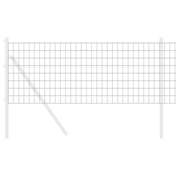 Euro-Zaun Grau 0.6x25 m Stahl