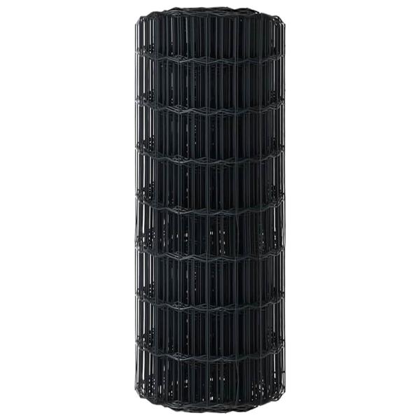 Euro-Zaun Grau 0.6x25 m Stahl