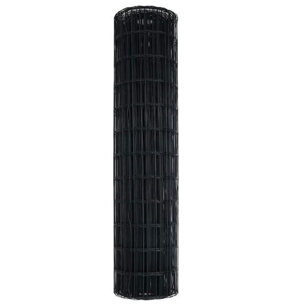 Eurozaun Grau 1,2x25 m Stahl