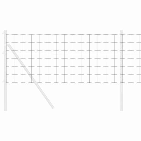 Euro Zaun Grau 0.6x25 m Stahl