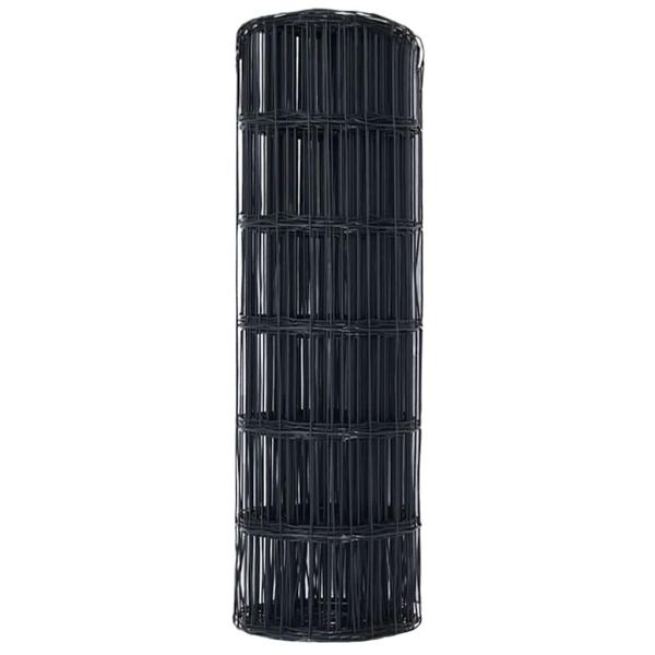 Euro Zaun Grau 0.6x25 m Stahl