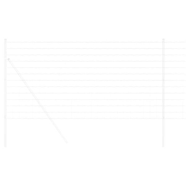 Euro-Zaun 1,6x10 m verzinkter Stahl