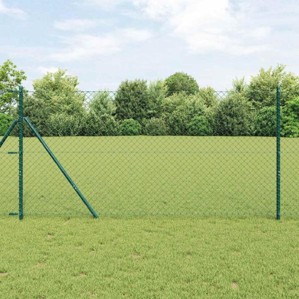 ARDEBO.de - Maschendrahtzaun Grün 1,2x25 m Stahl