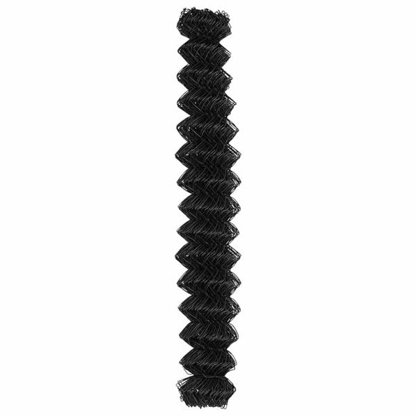 Kettenzaun Grau 1,6x25 m Stahl