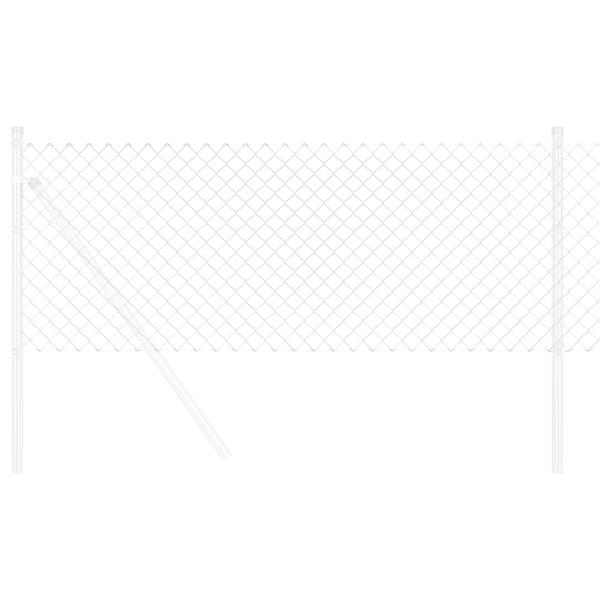 Kettengliedzaun 0.6x10 m Feuerverzinkter Stahl