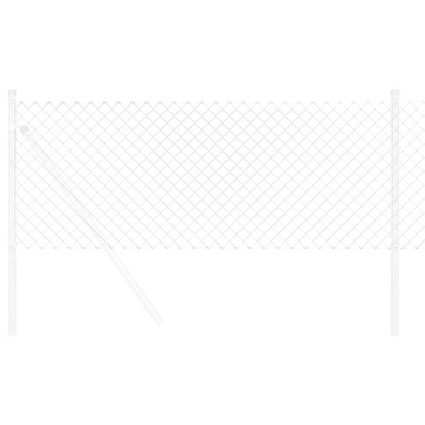 Kettenzaun 0.8x10 m Feuerverzinkter Stahl