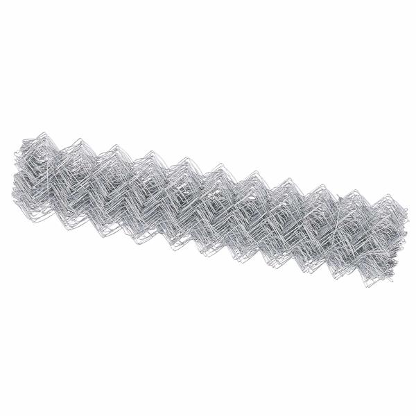 Maschendrahtzaun 10 x 1 m Verzinkter Stahl Silber