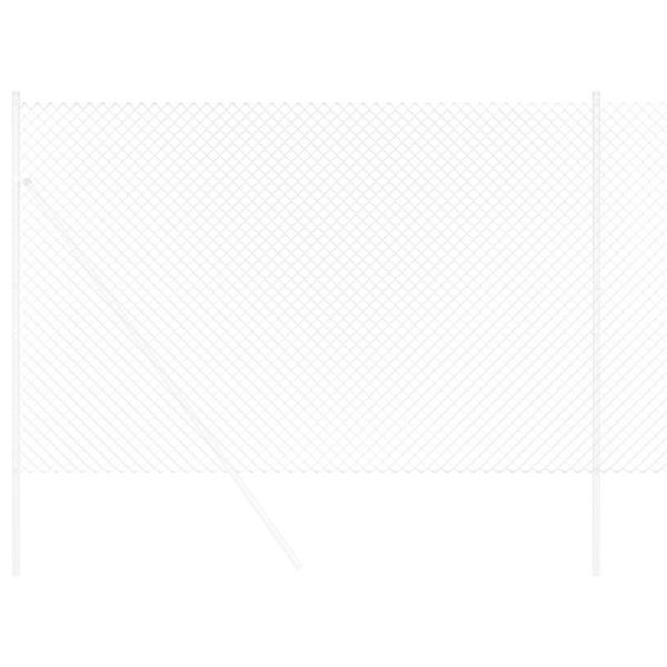 Kettenlink-Zaun 1,5x10 m Verzinkter Stahl