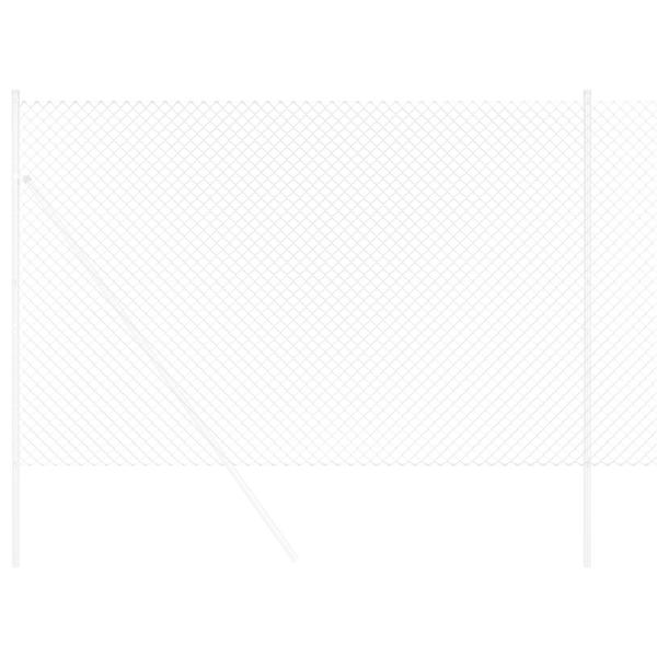 Kettengliedzaun 1,5x10 m Verzinkter Stahl