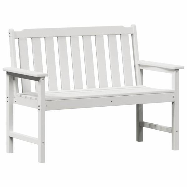 Gartenbank Weiß 120 cm HDPE