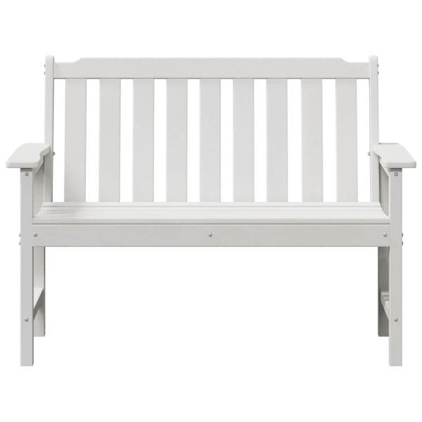 Gartenbank Weiß 120 cm HDPE