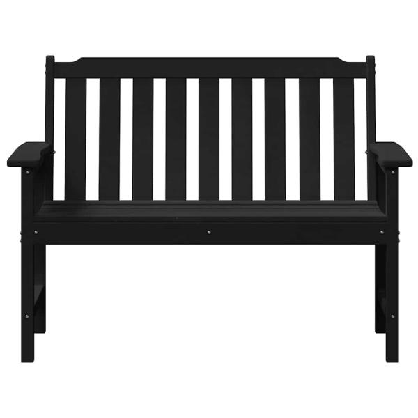 Gartenbank Schwarz 120 cm HDPE