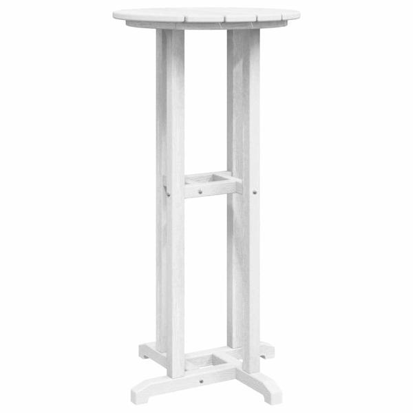 Bar Tisch Weiß 55x55x107 cm HDPE