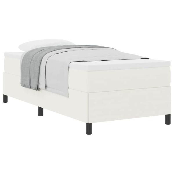 Bettgestell Creme 100x200 cm Cordstoff