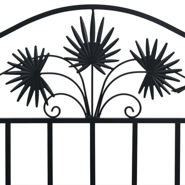 Vintage Metallbank Schwarz Pulverbeschichteter Stahl Standard