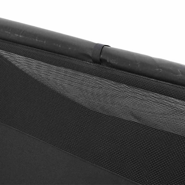 Hundehütte Schwarze Oxford-Stoff und Stahl