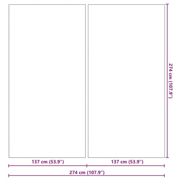 Quadratische Poolabdeckung Hellgrau Polyester 274 x 274 cm