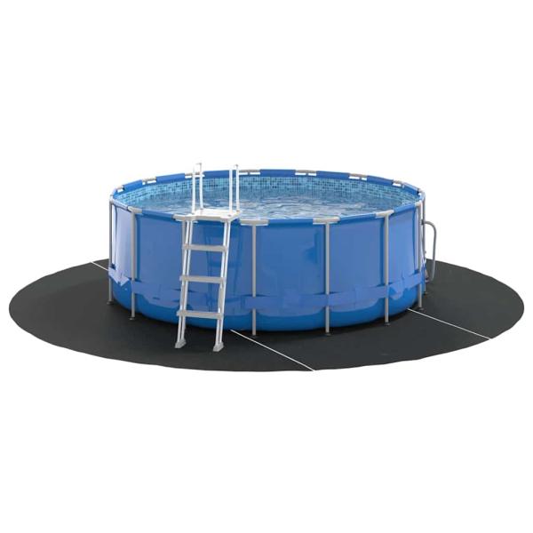 Runde Poolabdeckung Schwarz Polyethylen Ø 306 cm