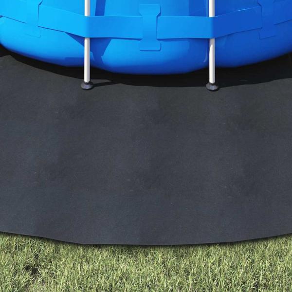 Runde Poolabdeckung Schwarz Polyethylen Ø 306 cm