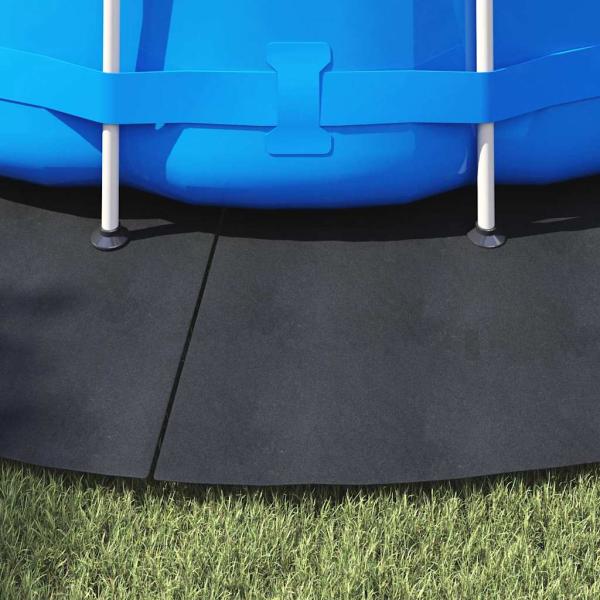 Runde Poolabdeckung Schwarz Kunststoff Ø 458 cm Poolabdeckung