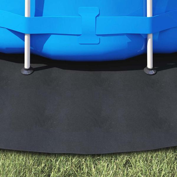 Runde Poolabdeckung Schwarz Polyethylen Ø 396 cm Langlebig