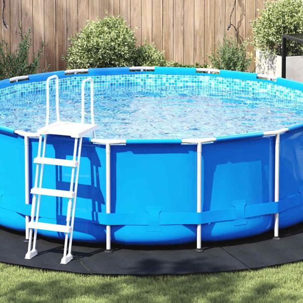 ARDEBO.de - Runde Poolabdeckung Schwarz Polyethylen Ø 458 cm
