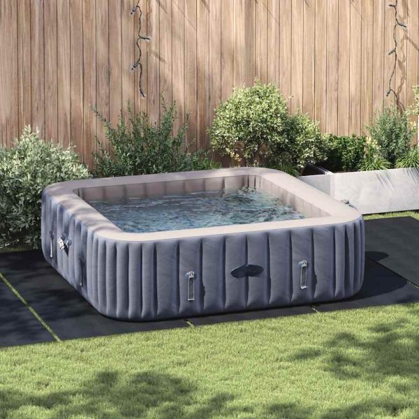 ARDEBO.de - Rechteckige Poolabdeckung Schwarz Polyethylen 550 x 280 cm