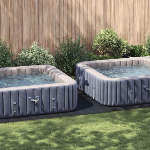 ARDEBO.de - Rechteckige Poolabdeckung Schwarz Polyethylen 640 x 321 cm