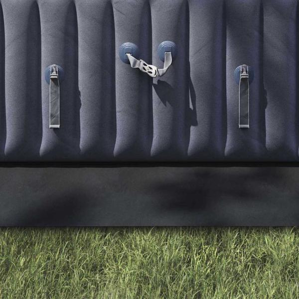 Rechteckige Poolabdeckung Schwarz Polyethylen 640 x 321 cm