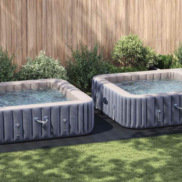 ARDEBO.de - Rechteckige Poolabdeckung Schwarz PVC 750 x 372 cm Wasserdicht