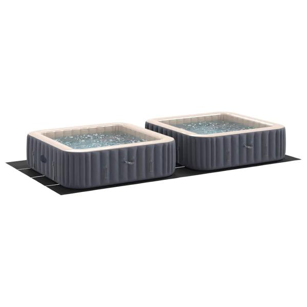 Rechteckige Poolabdeckung Schwarz Kunststoff 820 x 420 cm