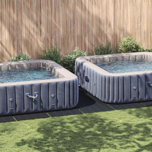 ARDEBO.de - Rechteckige Poolabdeckung Schwarz Kunststoff 999 x 500 cm