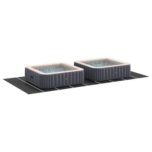 Rechteckige Poolabdeckung Schwarz Kunststoff 999 x 500 cm
