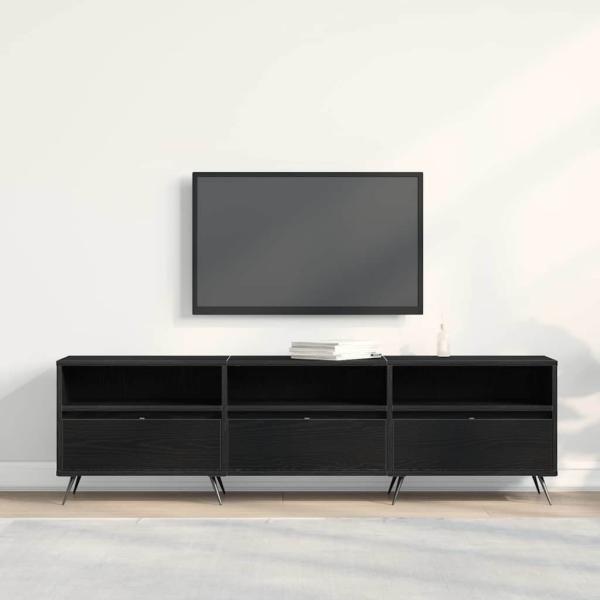 TV-Schrank Schwarz 150x30x44,5 cm Holzwerkstoff