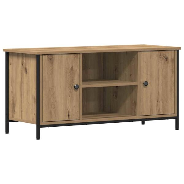 TV-Schrank Artisan Eiche 100x40x50 cm Holzwerkstoff und Stahl