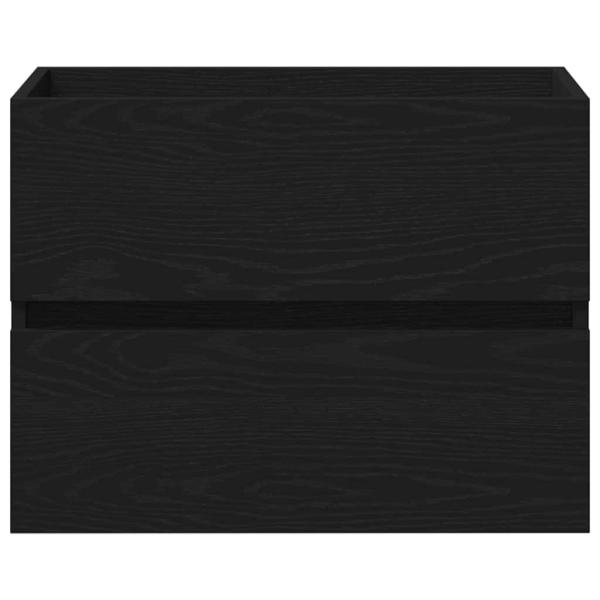 Waschbeckenunterschrank Schwarz Eiche 60x38,5x45 cm Holzwerkstoff