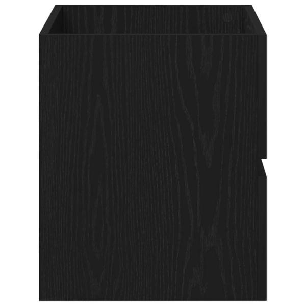Waschbeckenunterschrank Schwarz Eiche 60x38,5x45 cm Holzwerkstoff