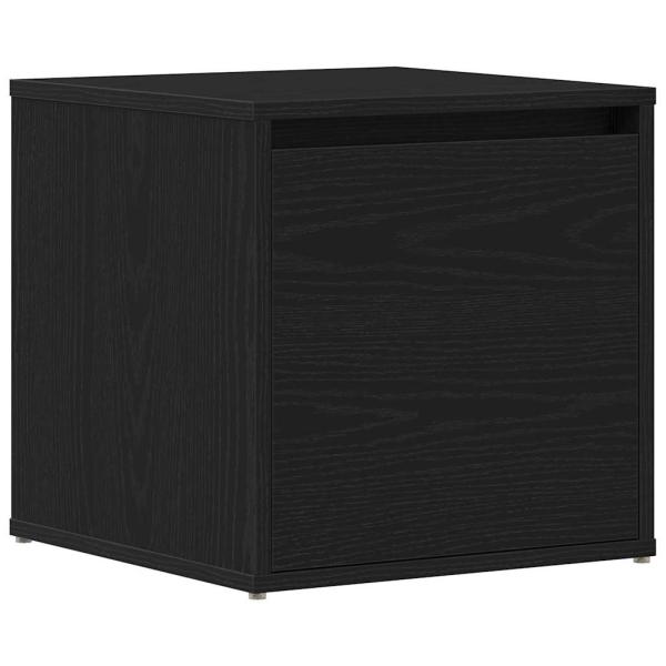 Box Drawer Schwarz Eiche 40,5x40x40 cm Holzwerkstoff