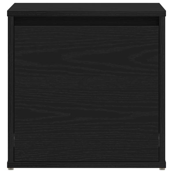 Box Drawer Schwarz Eiche 40,5x40x40 cm Holzwerkstoff