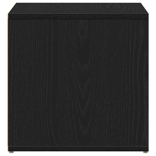 Box Drawer Schwarz Eiche 40,5x40x40 cm Holzwerkstoff